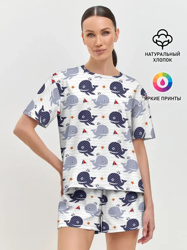 Женская пижама с шортами