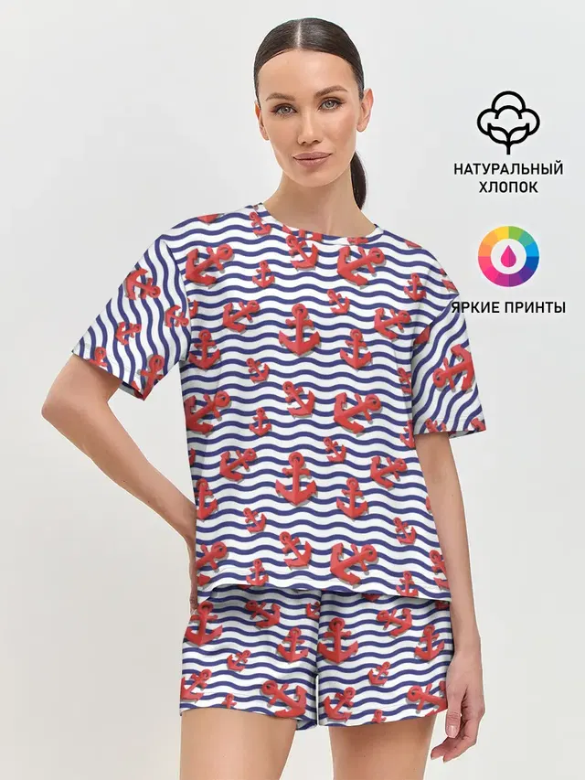Женская пижама с шортами