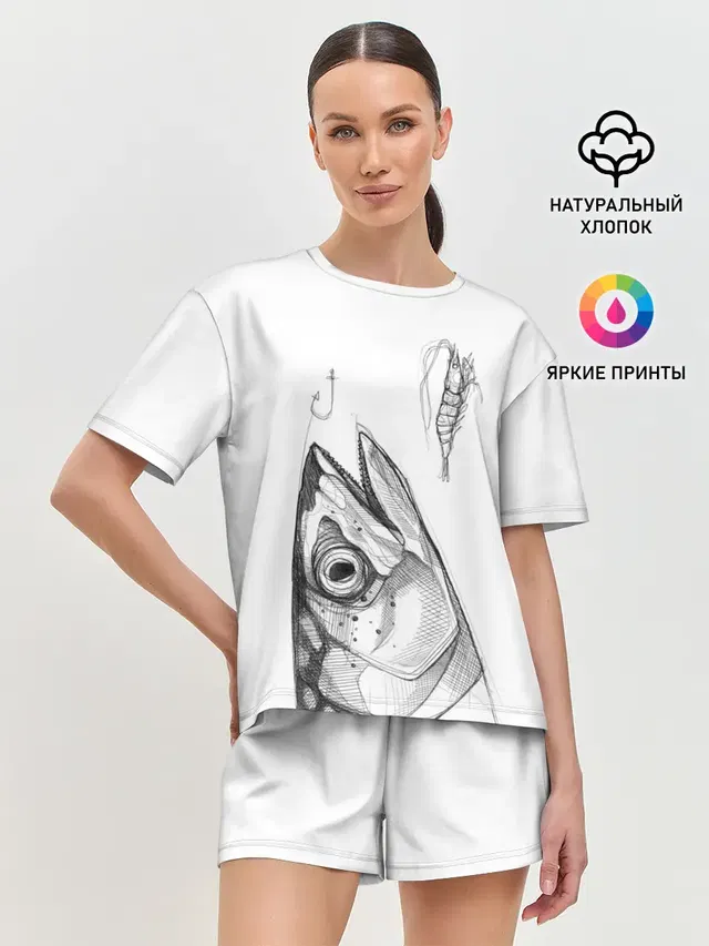 Женская пижама с шортами