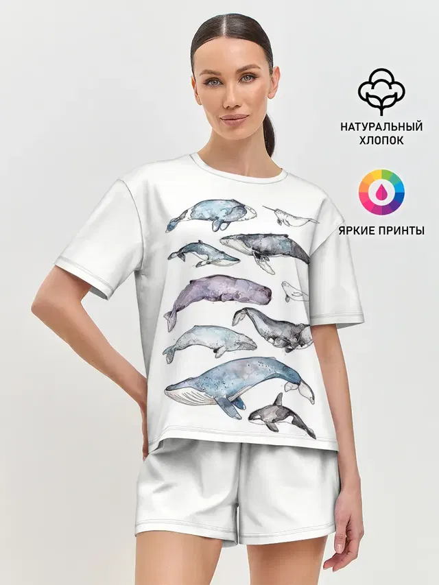 Женская пижама с шортами