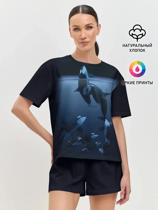 Женская пижама с шортами
