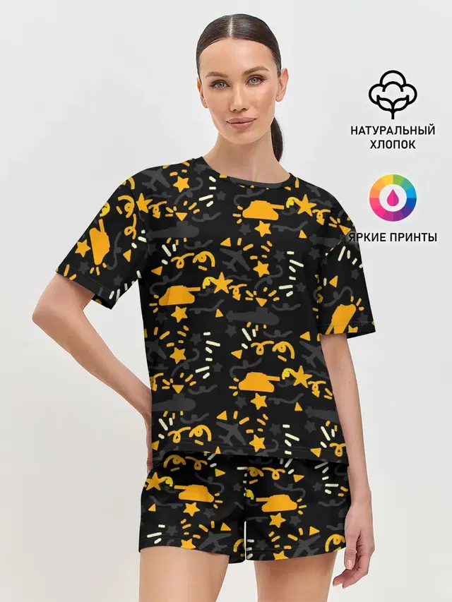 Женская пижама с шортами