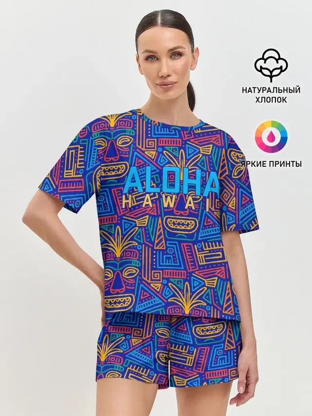 Женская пижама с шортами