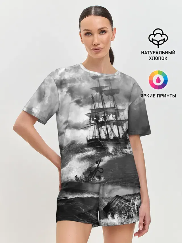 Женская пижама с шортами