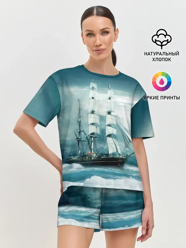 Женская пижама с шортами