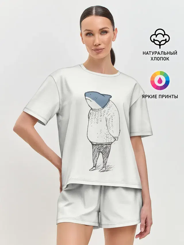 Женская пижама с шортами