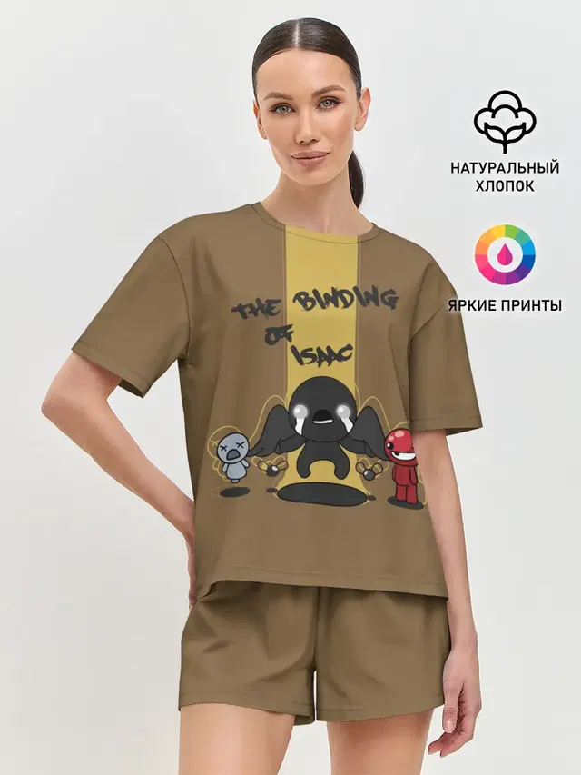 Женская пижама с шортами с принтом «Игры — Жертвоприношение Исаака /Isaac»