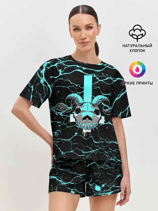 Женская пижама с шортами