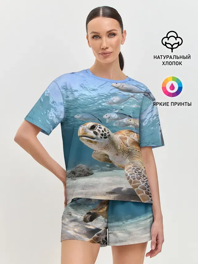 Женская пижама с шортами