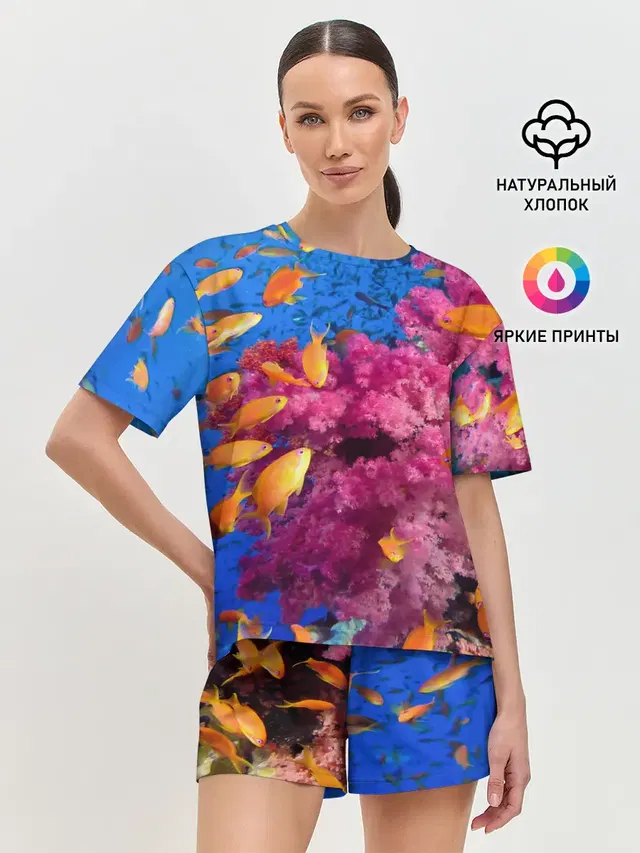 Женская пижама с шортами