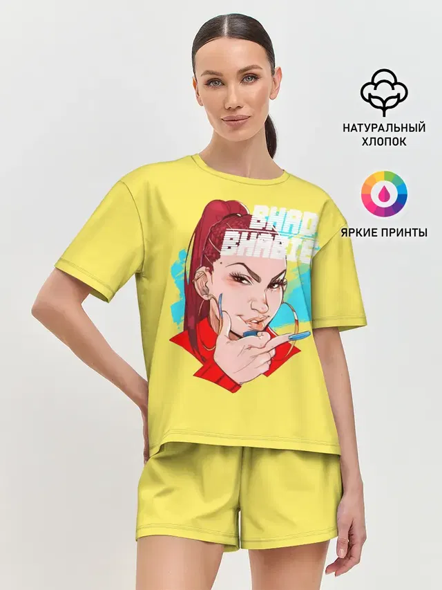 Женская пижама с шортами