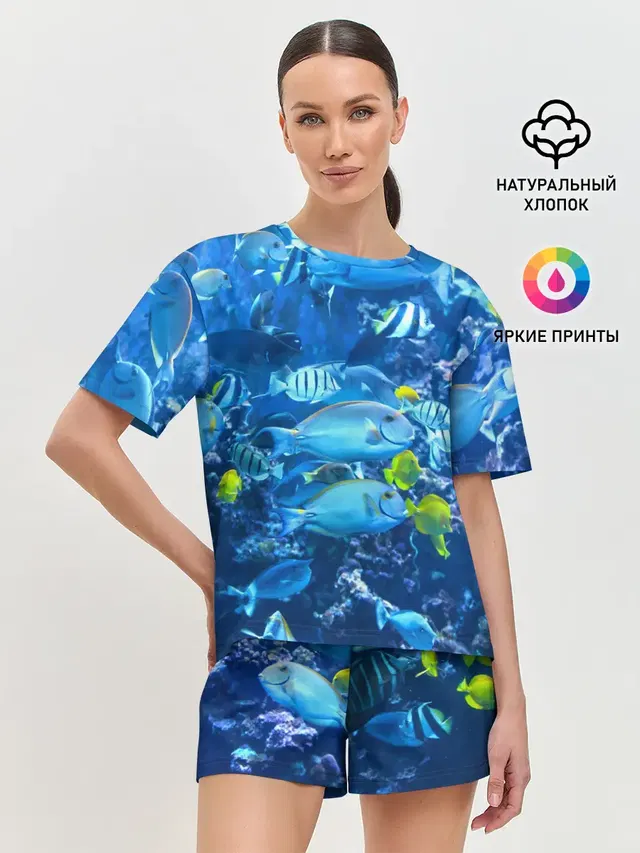 Женская пижама с шортами