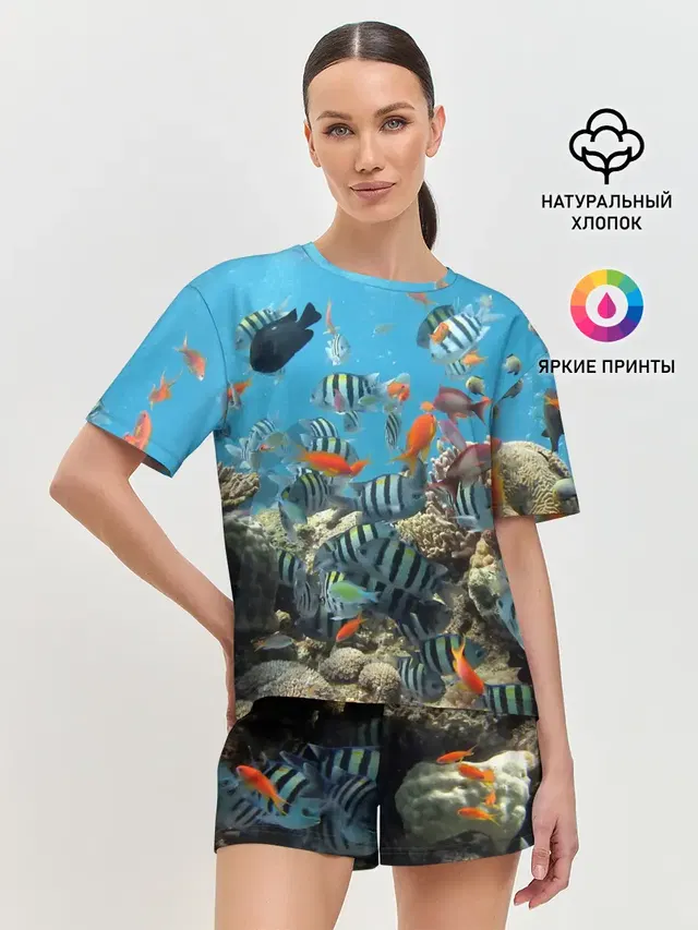 Женская пижама с шортами