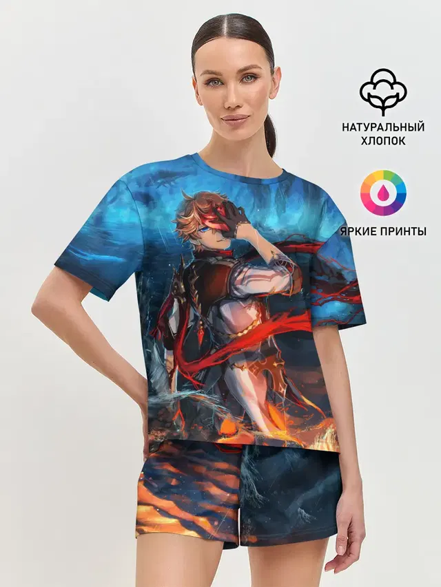 Женская пижама с шортами