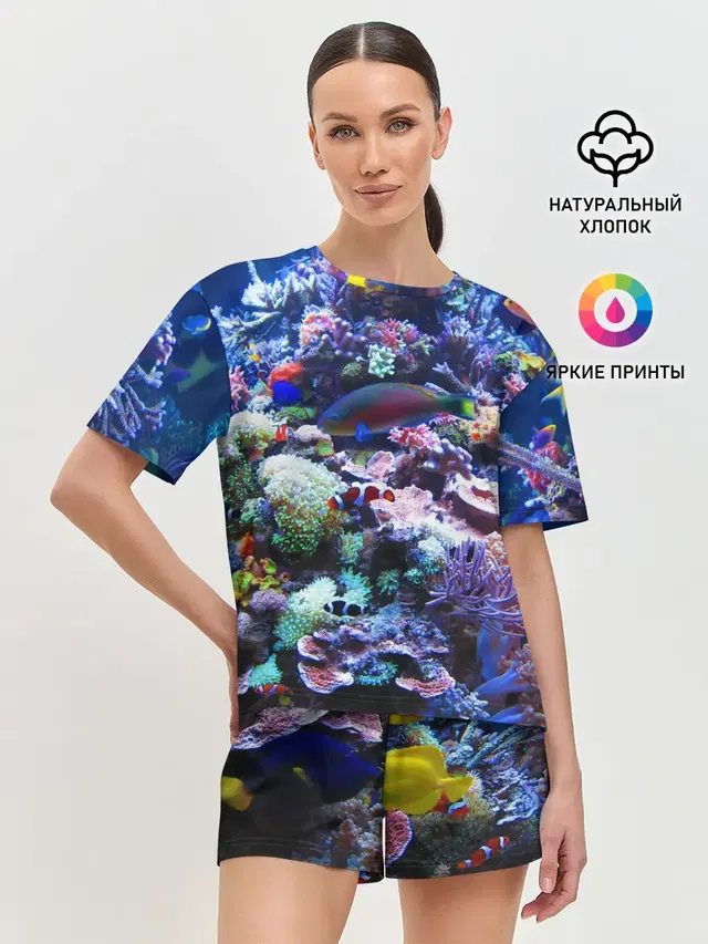 Женская пижама с шортами