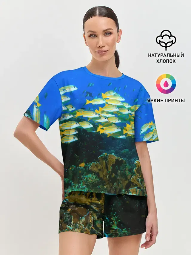 Женская пижама с шортами