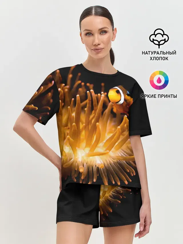 Женская пижама с шортами