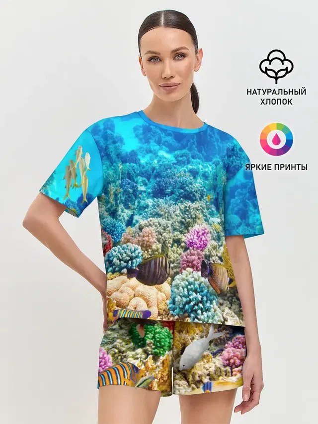Женская пижама с шортами