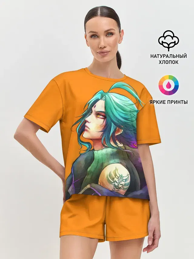 Женская пижама с шортами