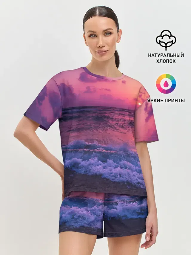 Женская пижама с шортами
