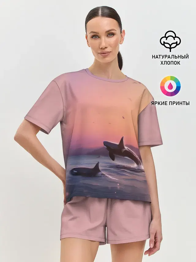 Женская пижама с шортами