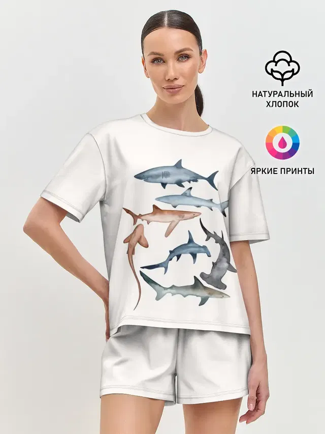 Женская пижама с шортами