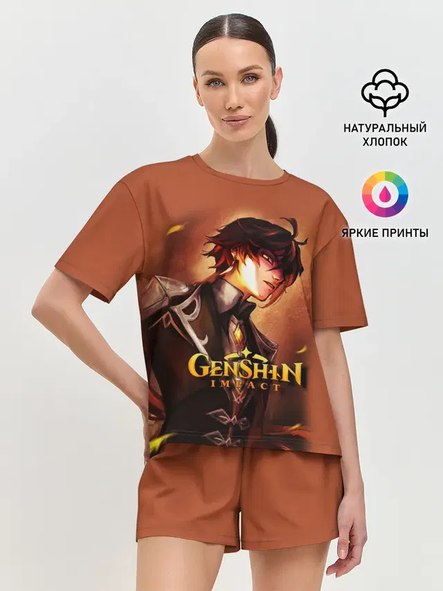 Женская пижама с шортами