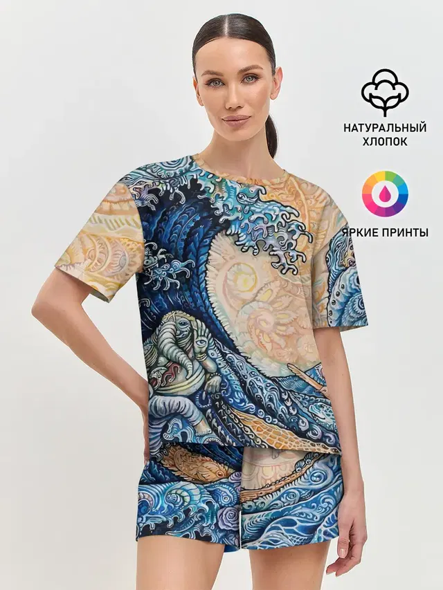 Женская пижама с шортами