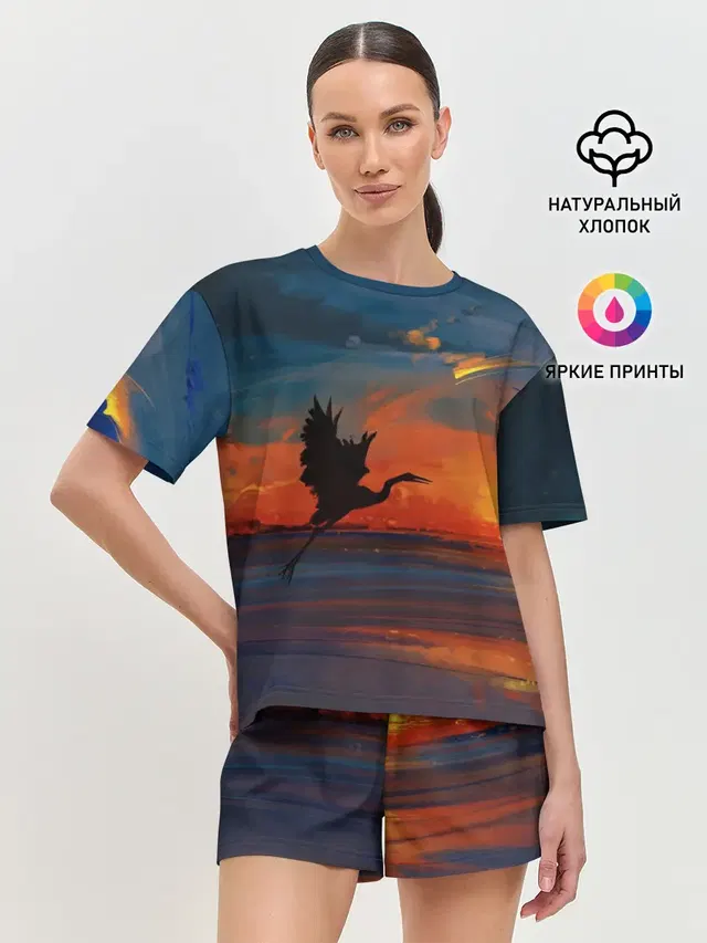 Женская пижама с шортами