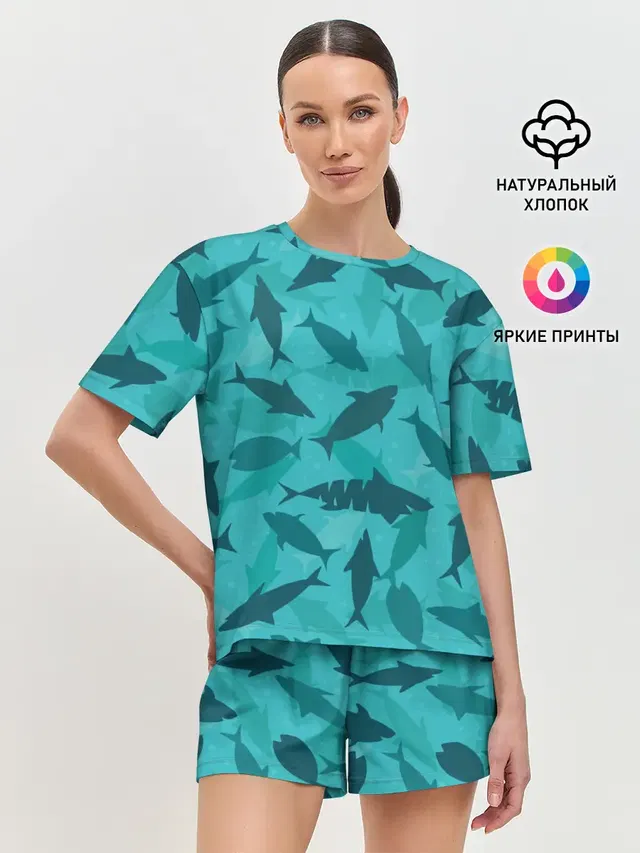 Женская пижама с шортами