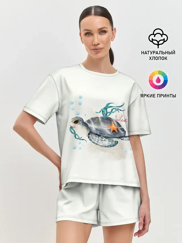 Женская пижама с шортами