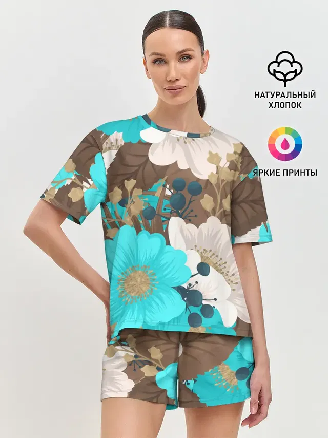 Женская пижама с шортами