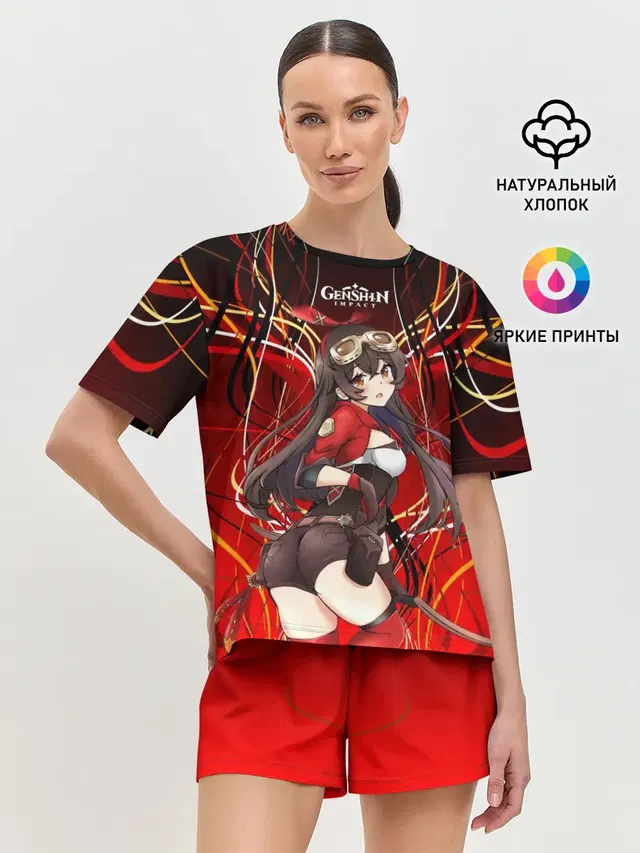 Женская пижама с шортами