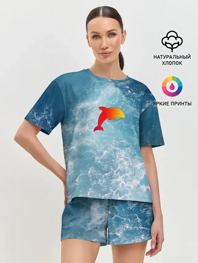 Женская пижама с шортами
