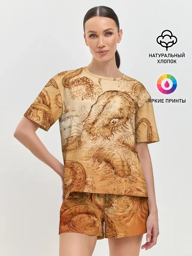 Женская пижама с шортами