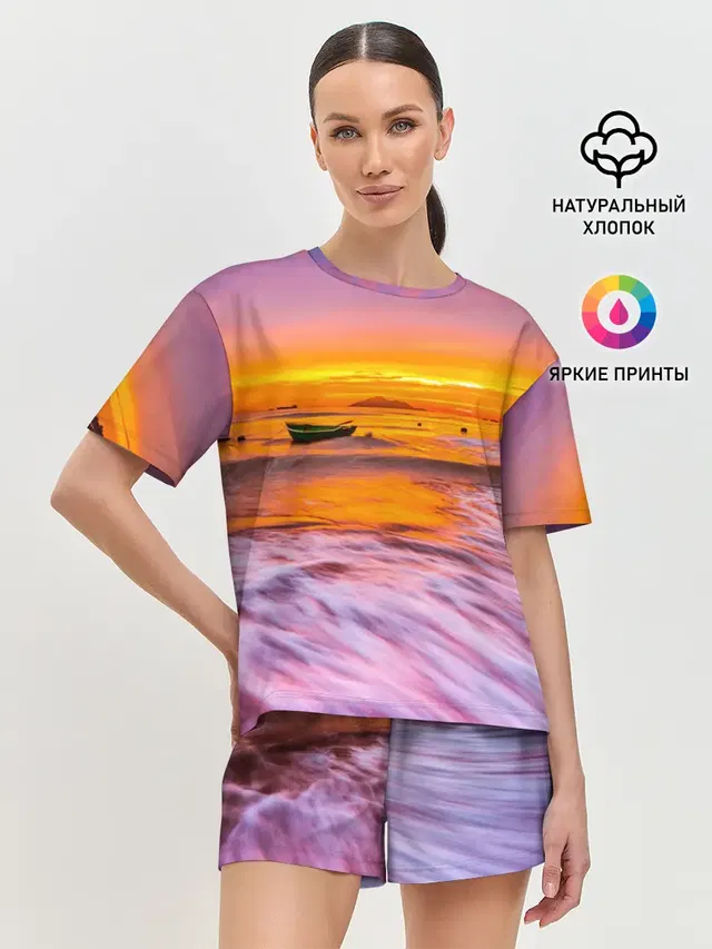 Женская пижама с шортами