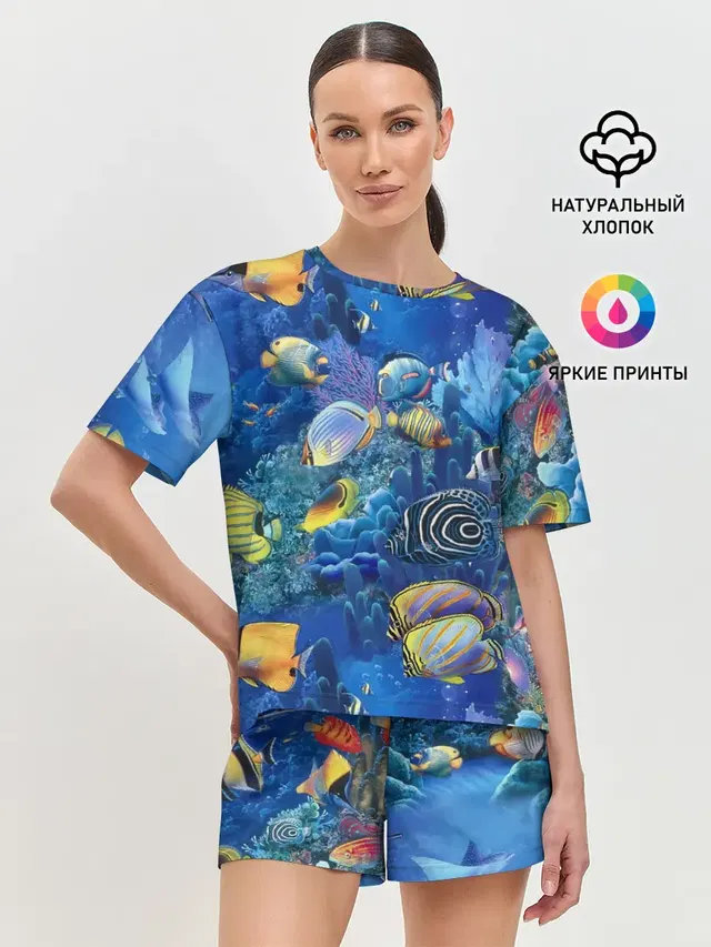 Женская пижама с шортами