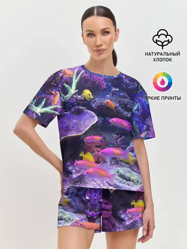Женская пижама с шортами