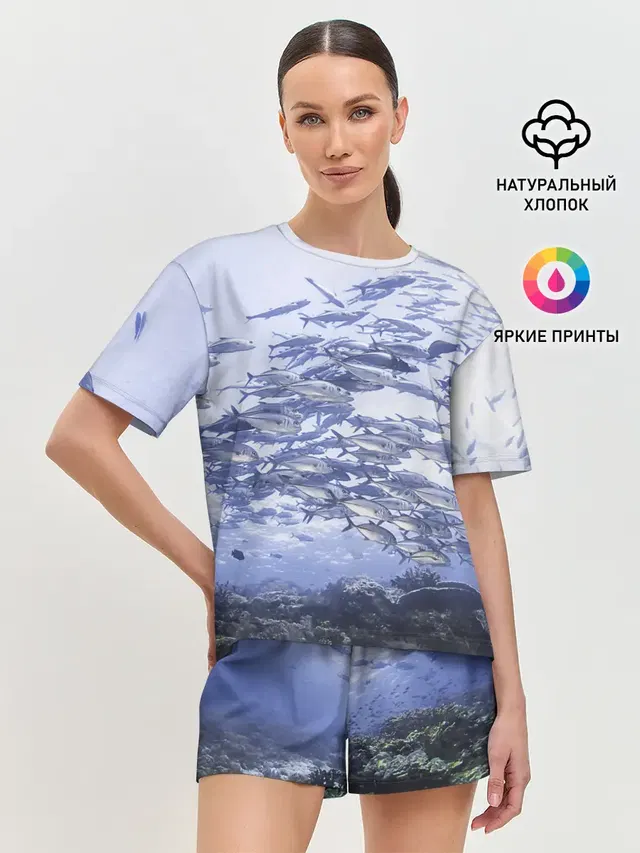 Женская пижама с шортами
