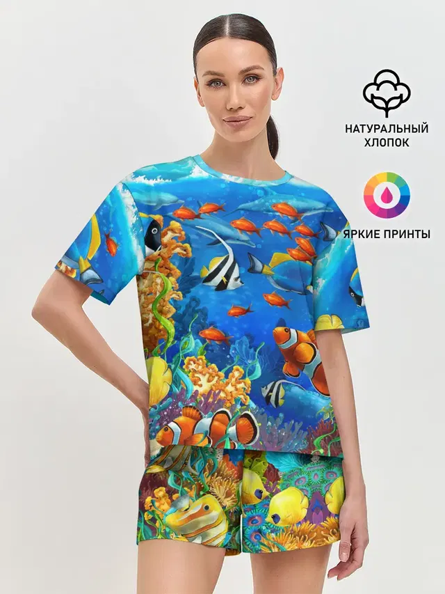 Женская пижама с шортами