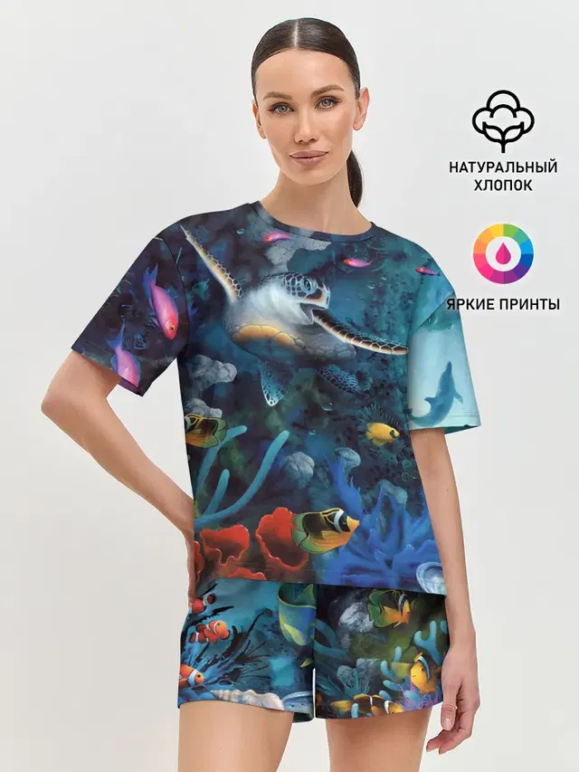 Женская пижама с шортами