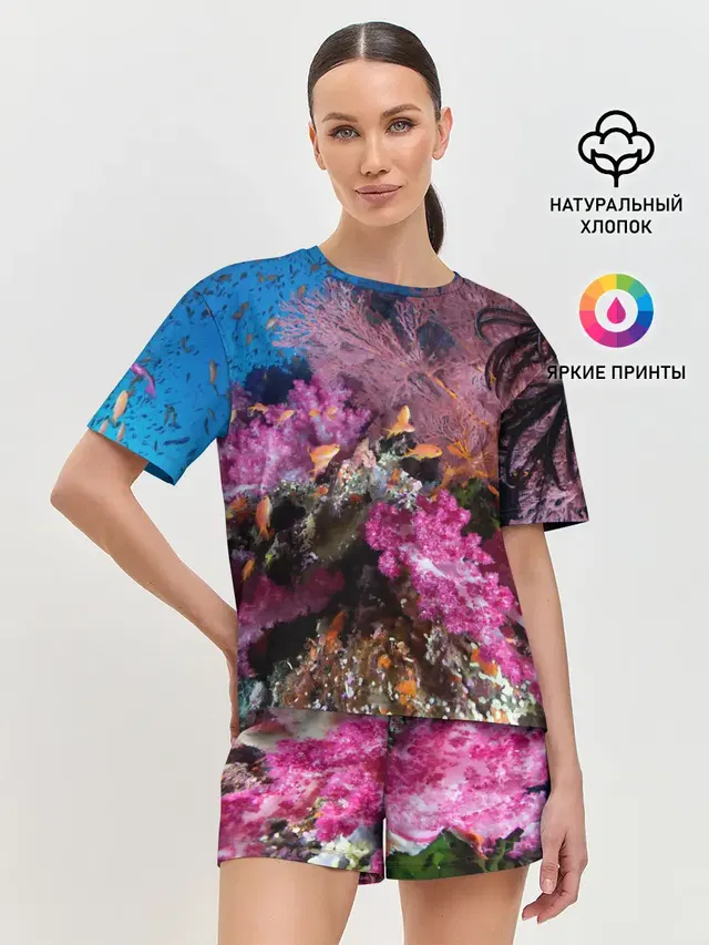 Женская пижама с шортами