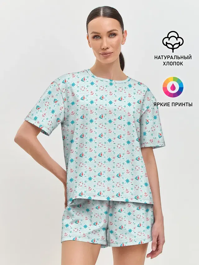 Женская пижама с шортами