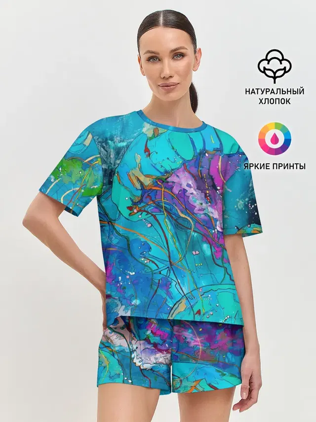 Красочная медуза