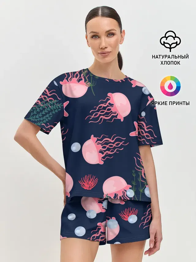Женская пижама с шортами