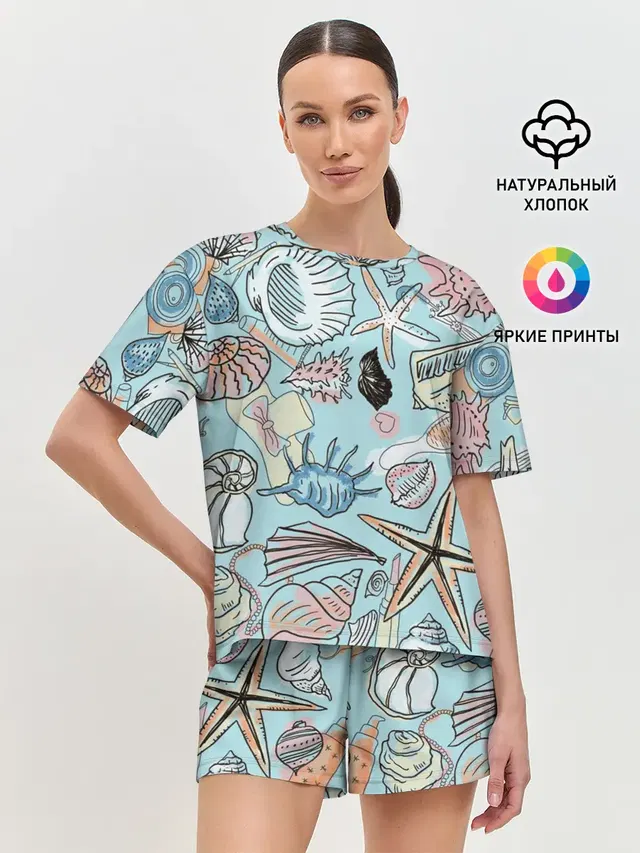 Женская пижама с шортами