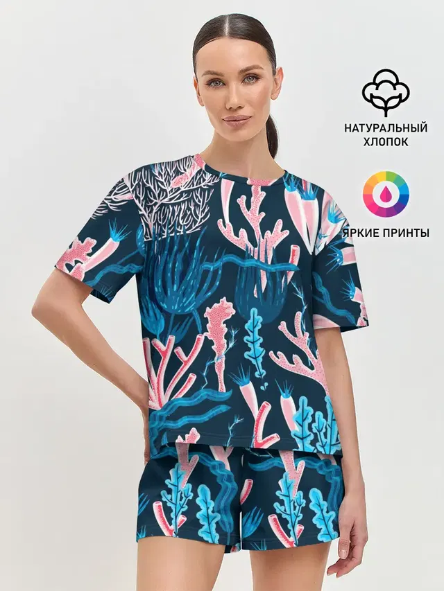 Женская пижама с шортами