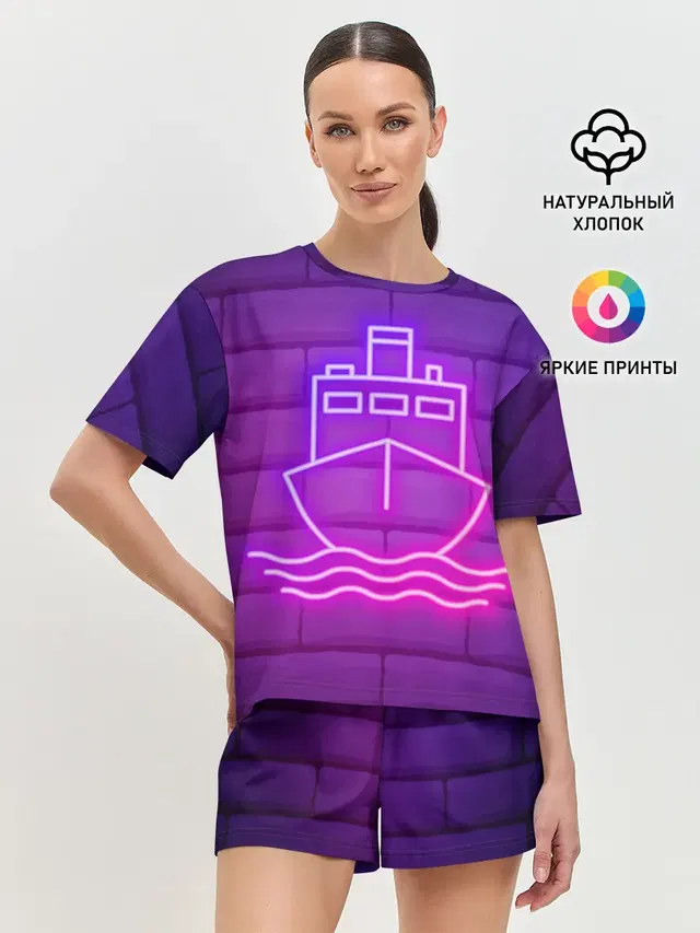 Женская пижама с шортами
