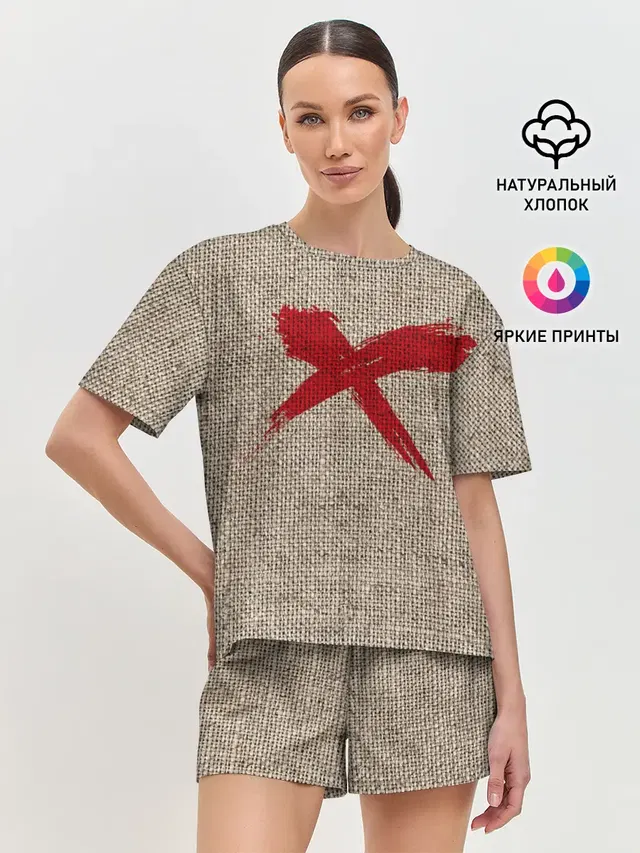 Женская пижама с шортами