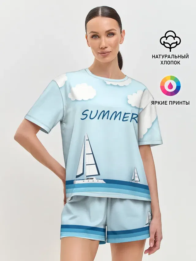 Женская пижама с шортами